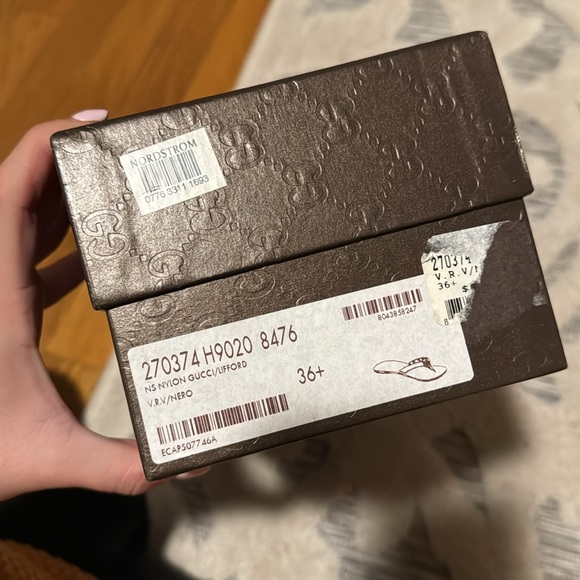 original gucci interlocking G’s striped sandals 6.5 - Picture 9 of 9